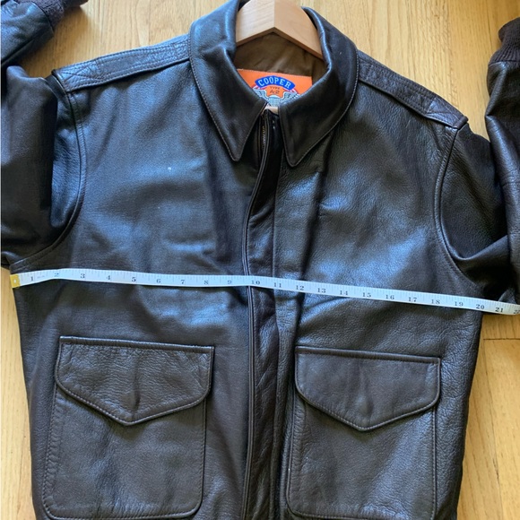 Cooper // VTG A2 Genuine Leather Bomber Jacket - Picture 13 of 15